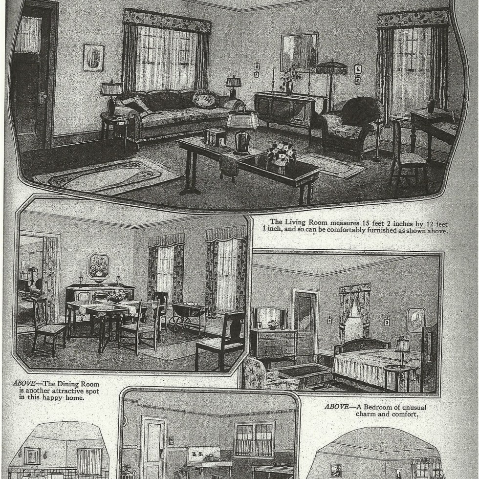 Sears Catalog house Interior