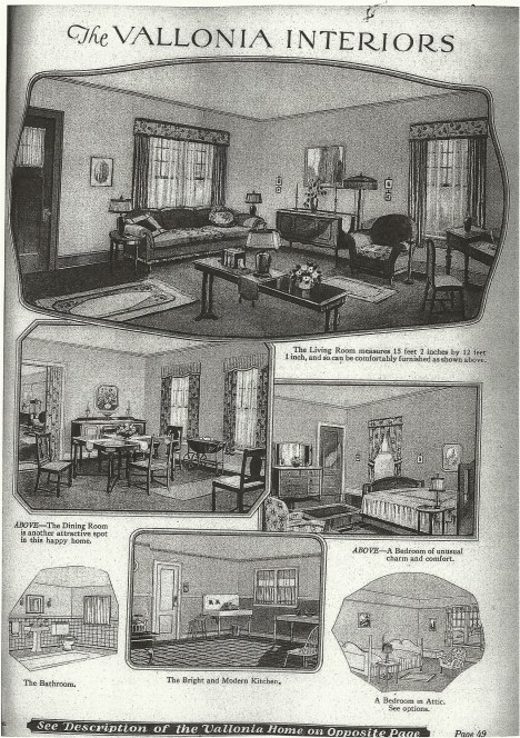 Sears Catalog house Interior